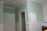 Soft Floral Wallpaper Wallcovering - Laundry Room