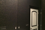 Heavily Textured, Glitzy Wallcovering - Bathroom