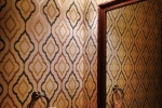 Masculine Wallcovering - Geometric Pattern Wallpaper - Bathroom