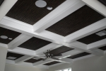 Textured Dark Wallcovering Wallpaper - Ceiling