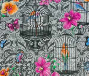 bird cage wallpaper